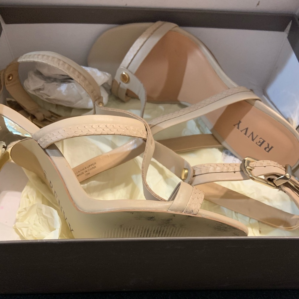 Genuine Soft Leather Renvy Sexy Sandal worn once.